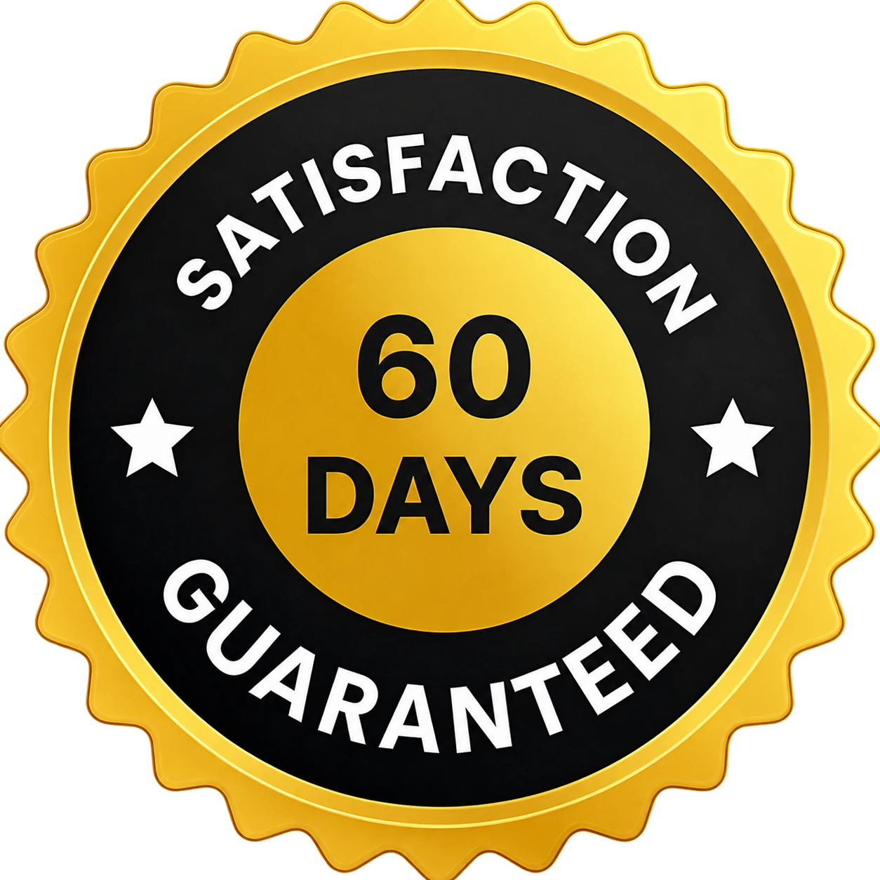 60 days satisfaction guaranteed