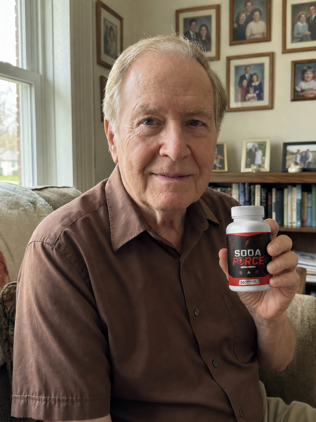 Robert holding Soda Force